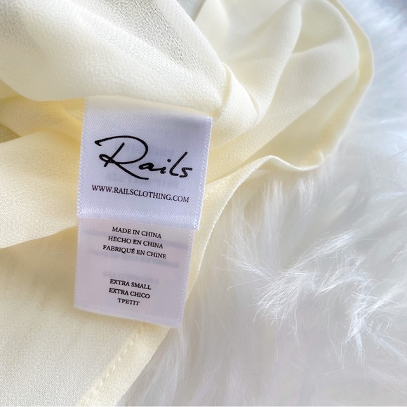 Rails Roma Gardenia Mini Dress Multi Floral Puff Sleeves V-neckline Multi XS - Picture 10 of 15